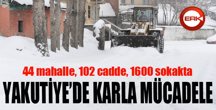 Yakutiye Belediyesinden karla mücadele