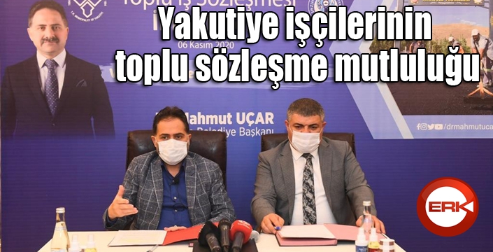 Yakutiye işçilerinin toplu sözleşme mutluluğu