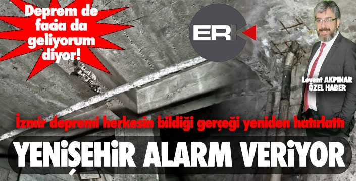 Yenişehir'deki evler alarm veriyor