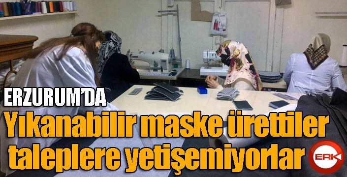 Yıkanabilir maske ürettiler, taleplere yetişemiyorlar