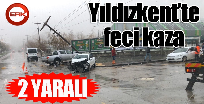 Yıldızkent'te feci kaza: 2 yaralı...