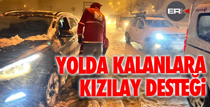 Yolda kalanların yardımına yetiştiler...