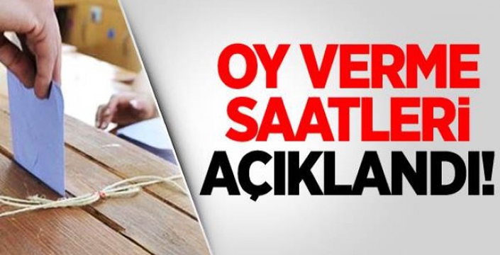 YSK açıkladı... 32 ilde oy verme saatleri değişti