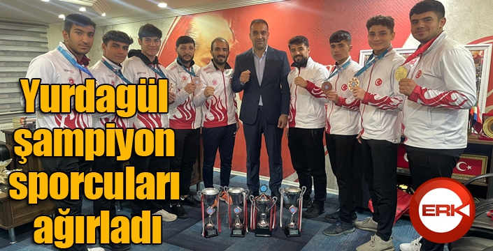 Yurdagül şampiyon sporcuları ağırladı