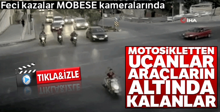 Yurtta yaşanan trafik kazaları MOBESE kameralarında