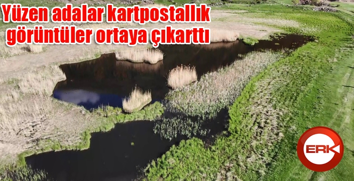 Yüzen adalar kartpostallık görüntüler ortaya çıkarttı