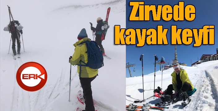 Zirvede kayak keyfi