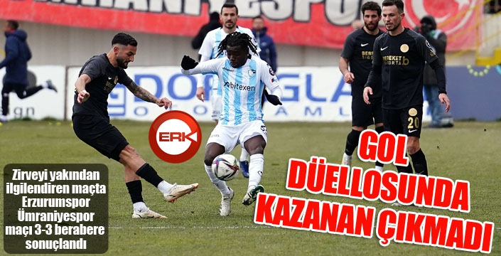 Zirvede nefes kesen maç... Gol düellosunda kazanan çıkmadı...