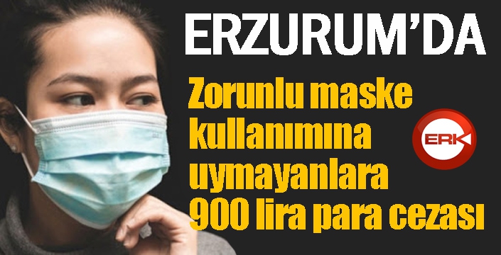 Zorunlu maske kullanımına uymayanlara 900 lira para cezası